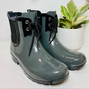Roma Lace Up Rain Boots
